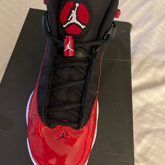 Jordan 6 RINGS(GS) red/black - Picture 3 of 9